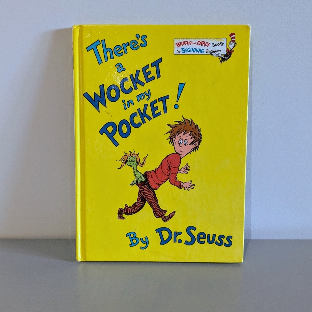 1974 There's a Wocket in my Pocket Dr Seuss hardcover book